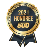 Law Firm 500, 2021 Honoree, fastest growing law firms in the US