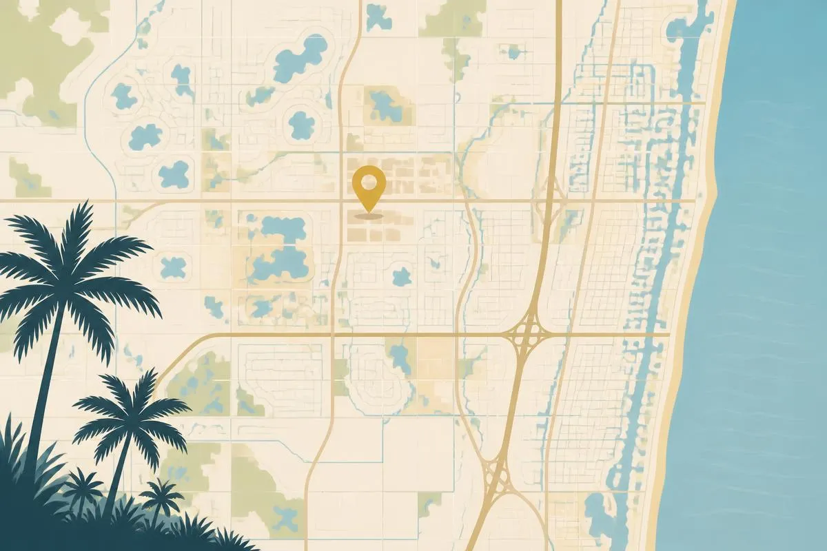 Map showing the 360 Immigration Law Group office at 10100 West Sample Road, Coral Springs, Florida